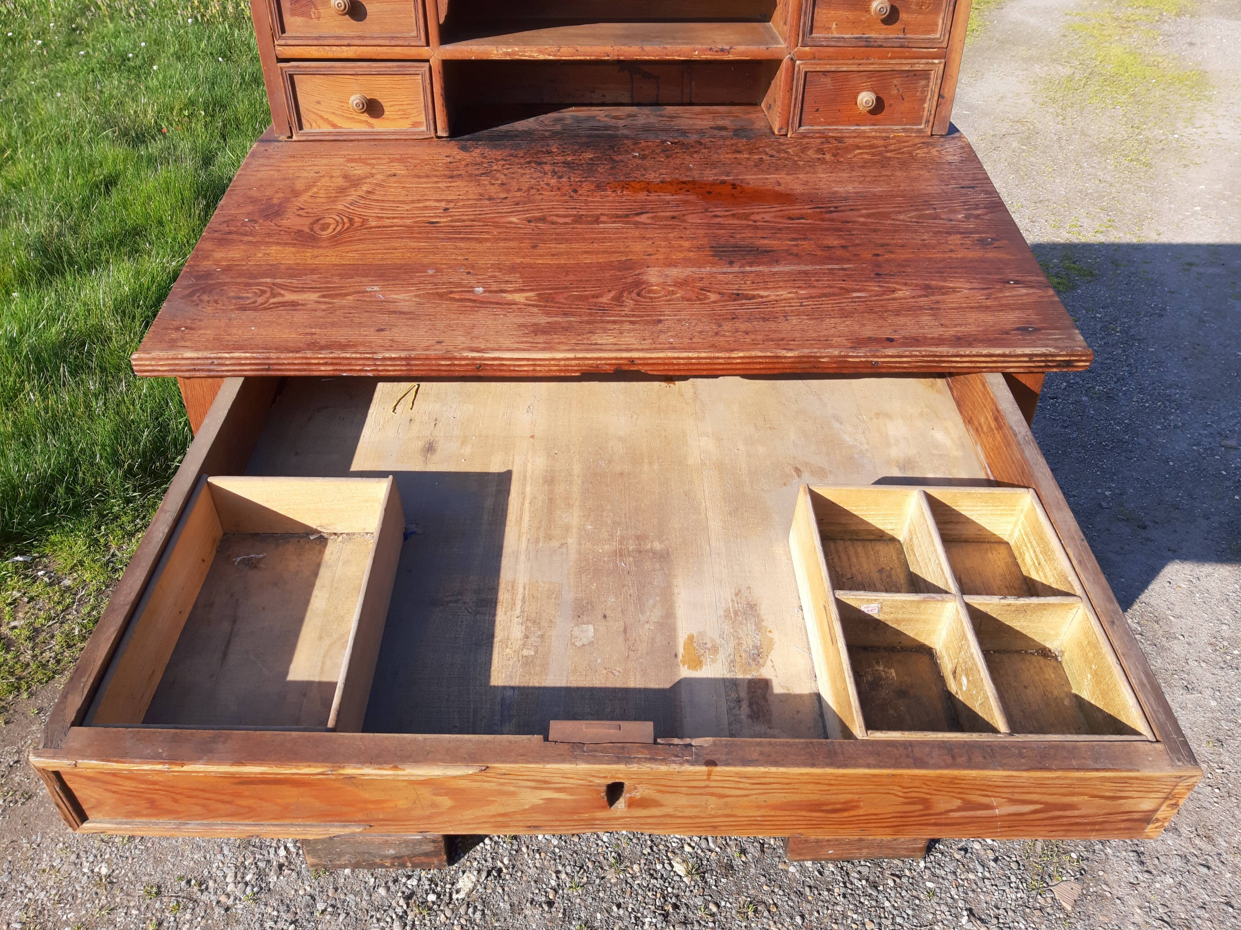 Comptoir caisse de mercerie 1900