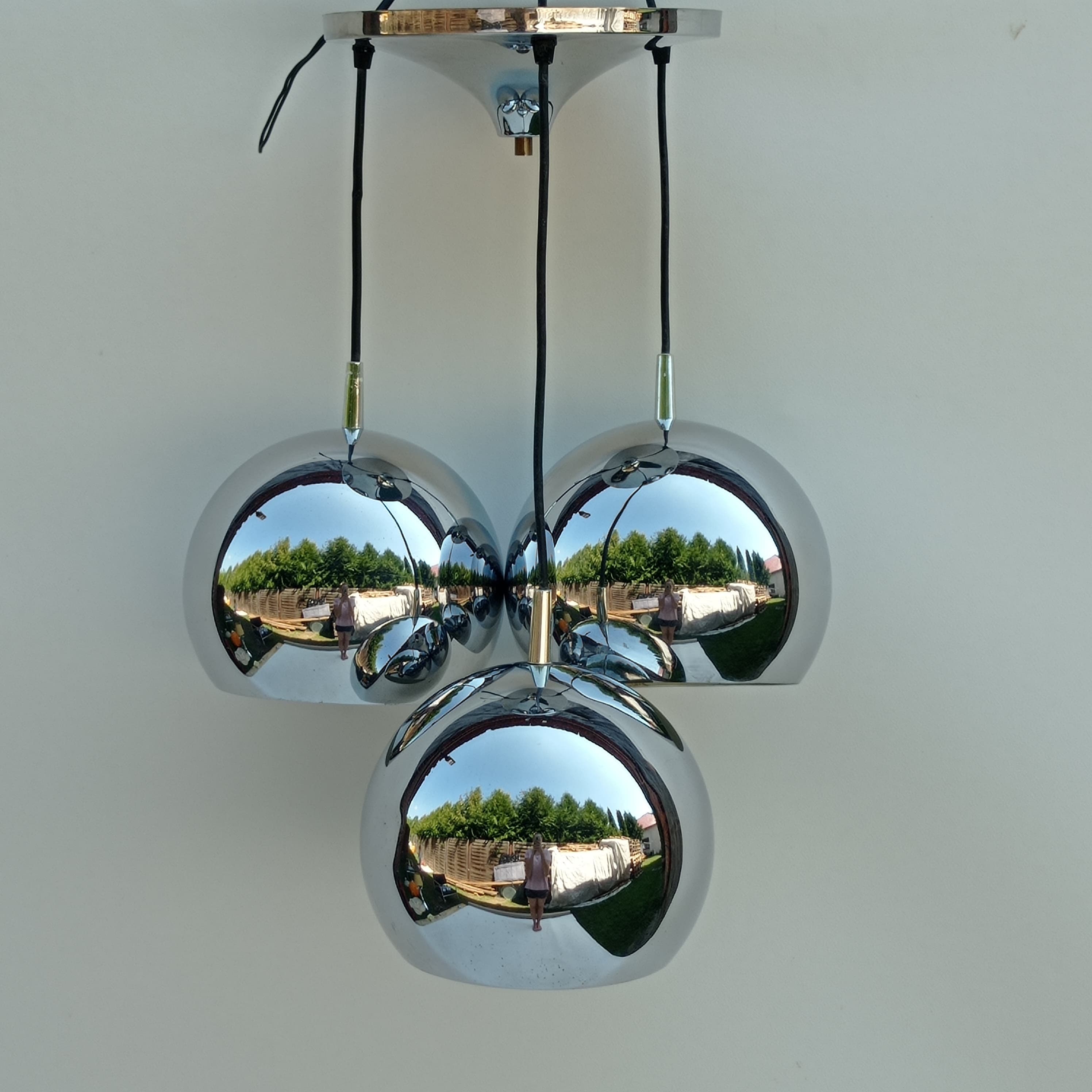 Cascade ceiling lamp Space Age from the 1970s, Germany