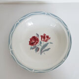 Hollow serving dish in Sarreguemines earthenware, Alesia de Digoin, French vntage, 50s