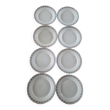 8 antique flat plates from Sté Céramique Maestricht