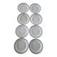 8 antique flat plates from Sté Céramique Maestricht