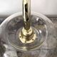 Pair of smoked glass wall sconces