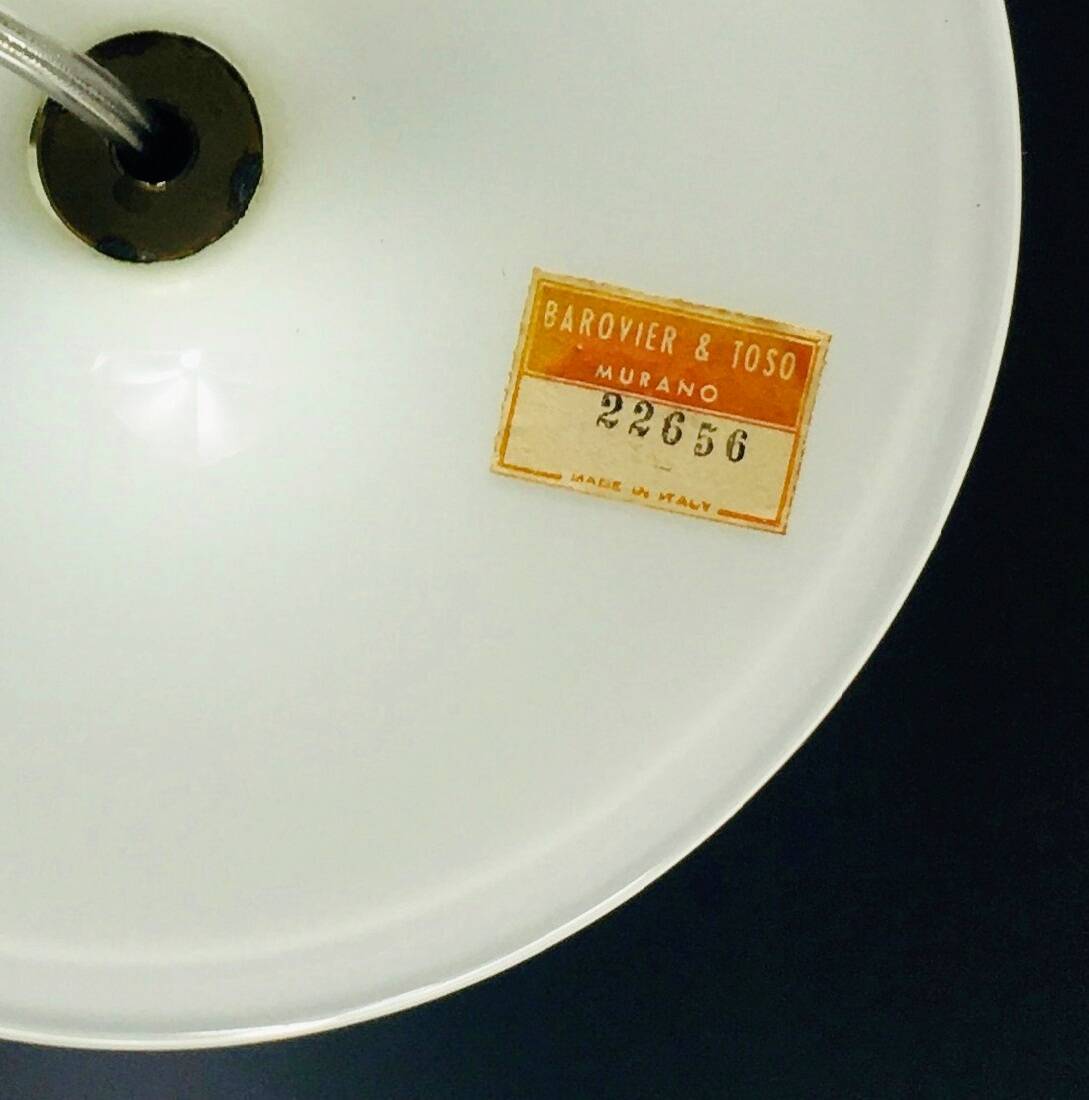 Large Mid Century Murano Glass Table Lamp From Barovier & Toso, Italy, 1960s