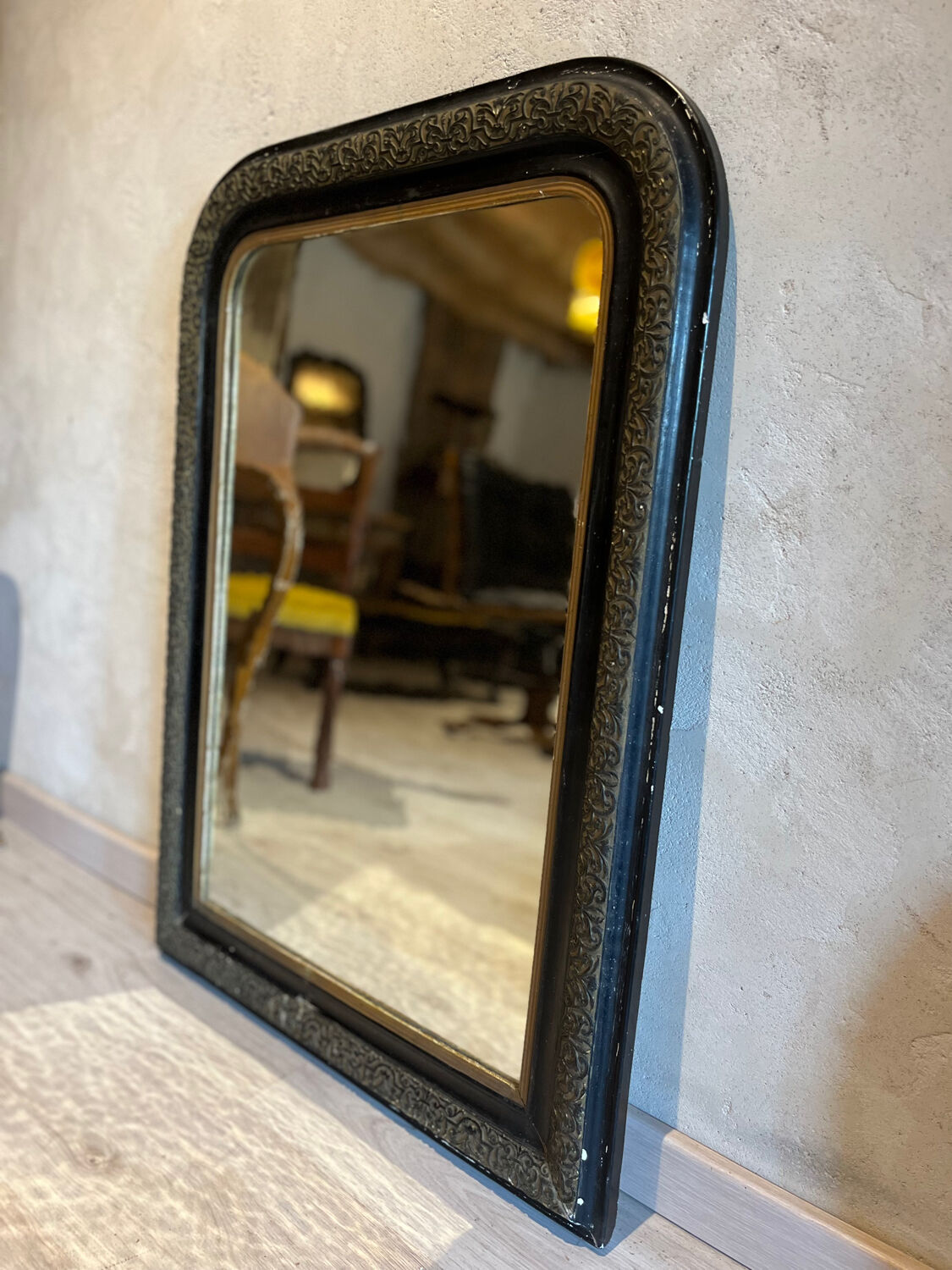 Large old mirror Napoleon III