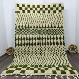 Traditional handcrafted Berber rug, size 100 x 200 cm