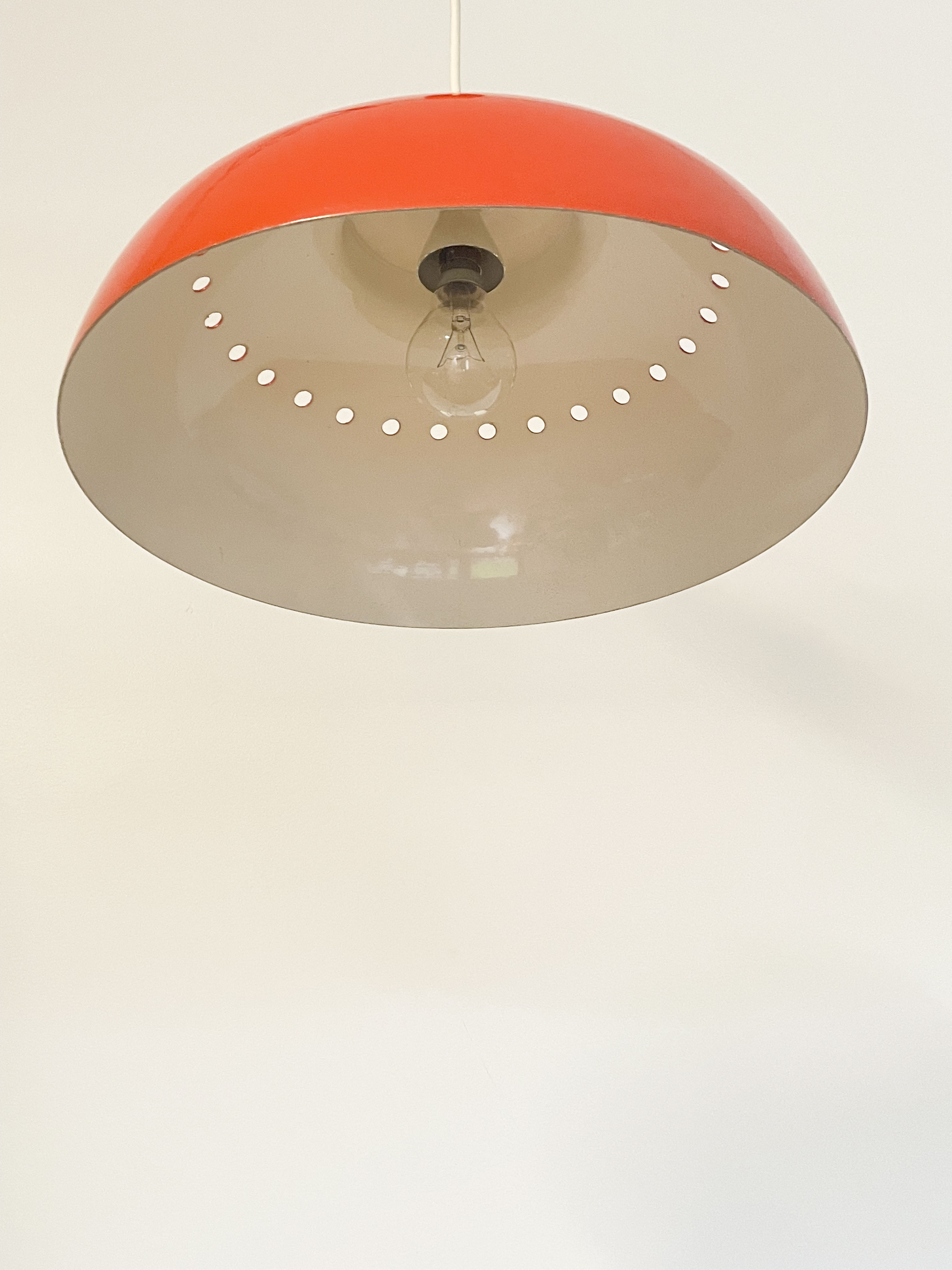 Orange metal suspension, 1970