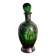 Murano glass alcohol bottle green & silver 1930s - 1940s.
