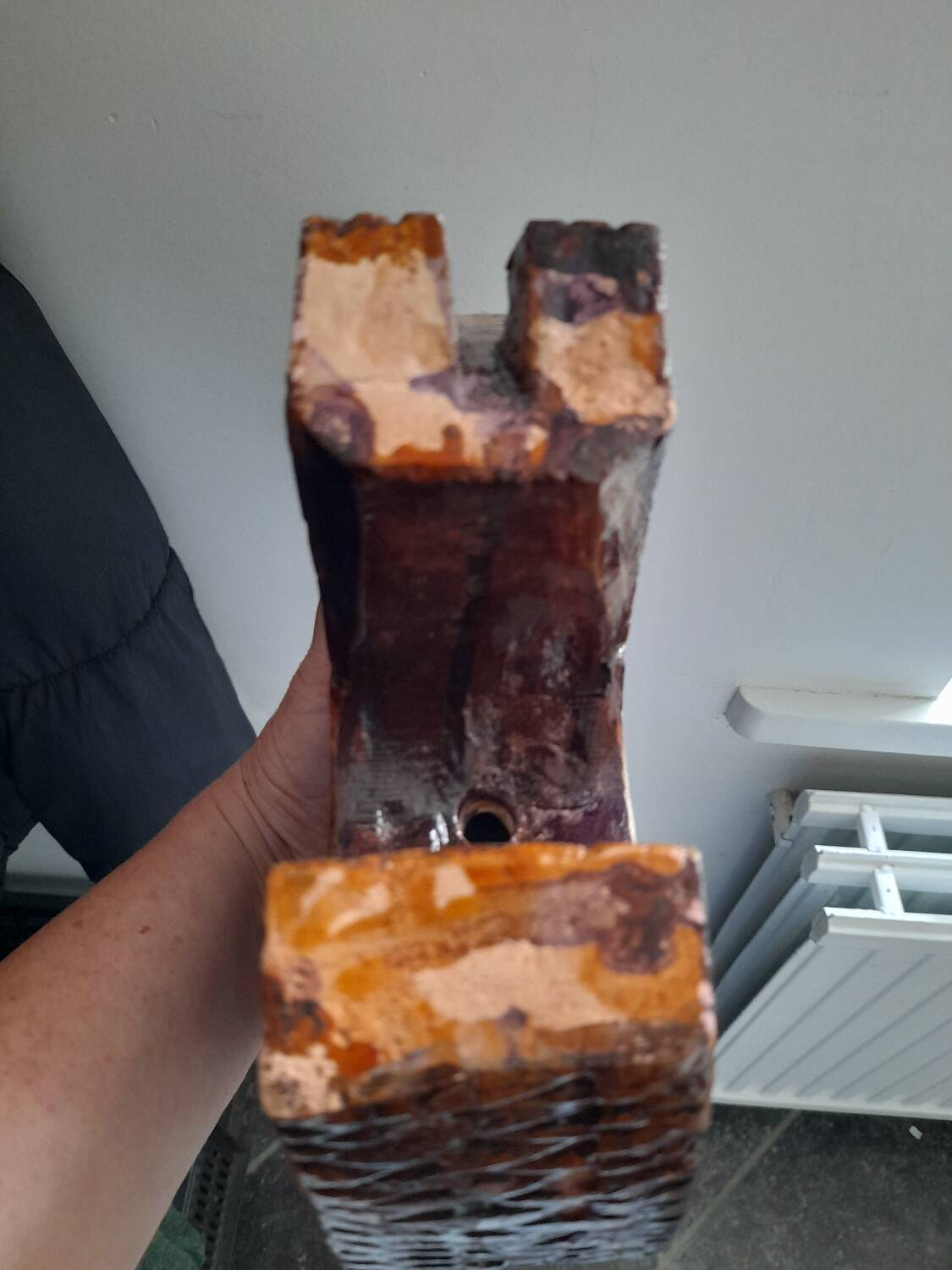 Large ceramic rooster sculpture 1970s