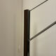 Cinna floor lamp in wood, chrome, and fabric.
