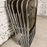 6 Plia chairs by Giancarlo Piretti for Castelli 1970