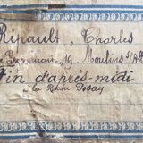 Charles ripault, active early 20th century. la roche-posay. oil/cardboard.