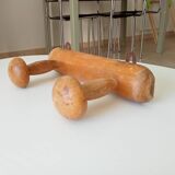 Vintage folk art wall coat rack