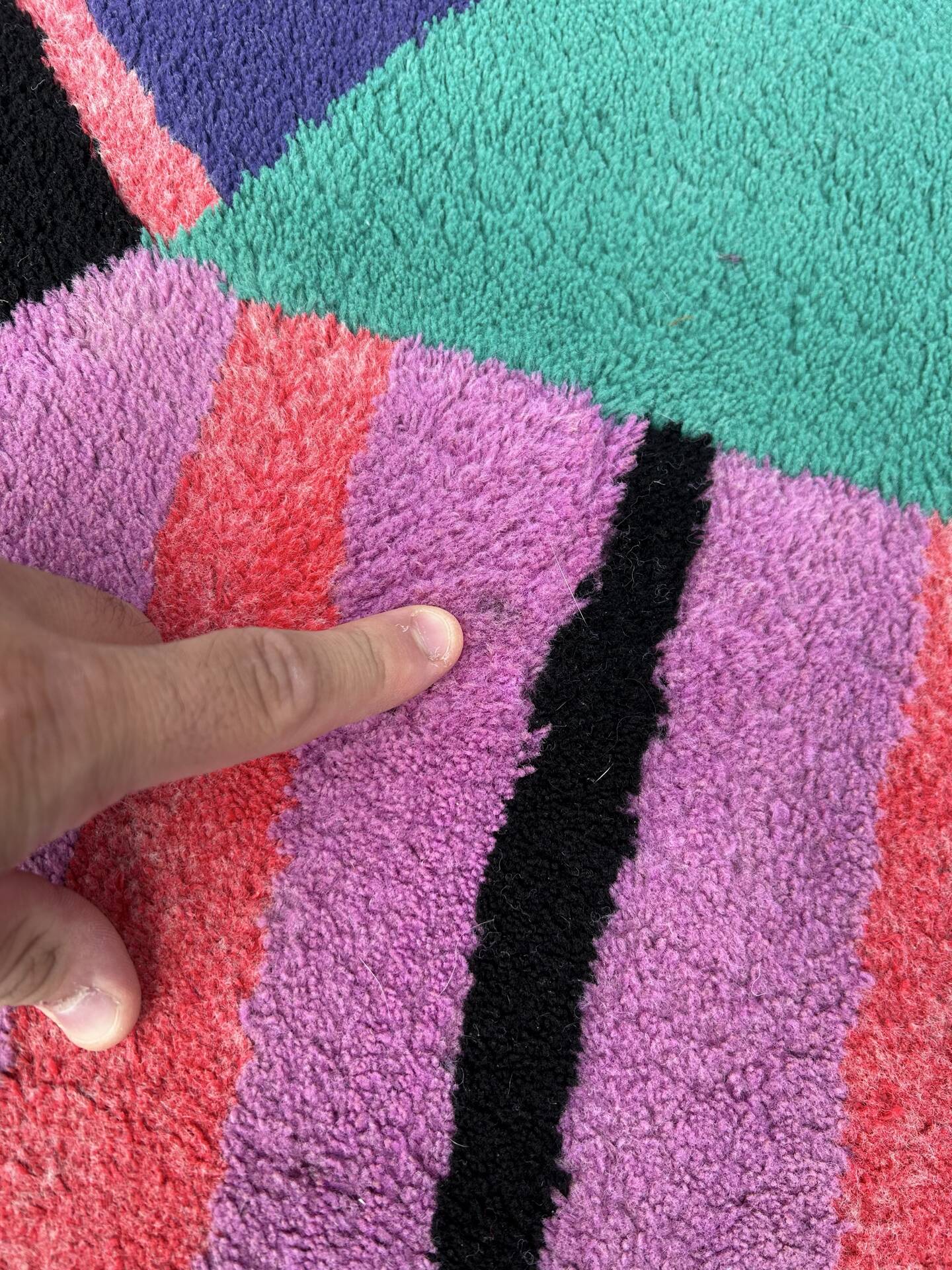 Tapis vintage style Memphis des années 1980