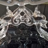 Paire de chandeliers Murano en verre soufflé