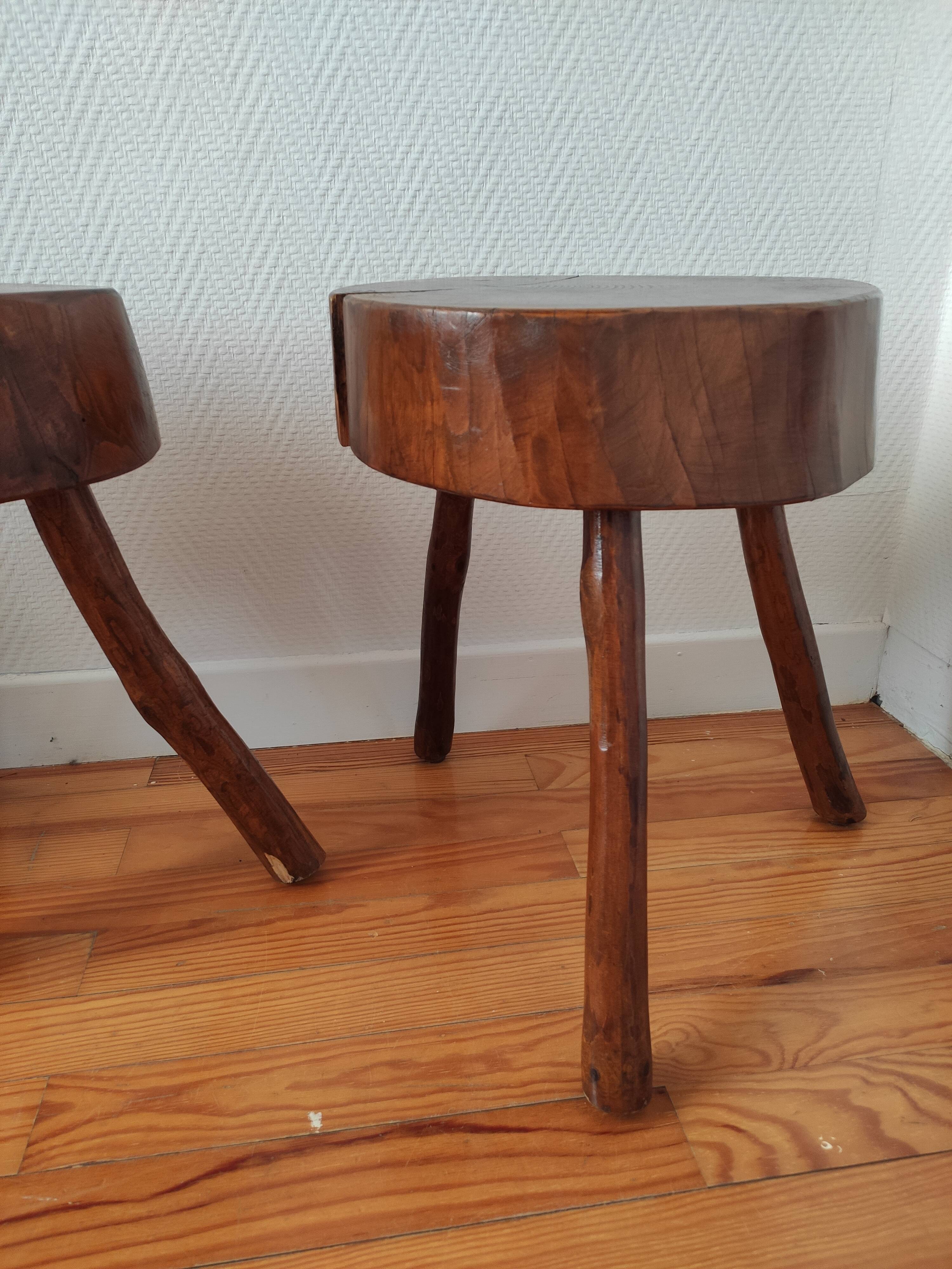 Brutalist stools 1970