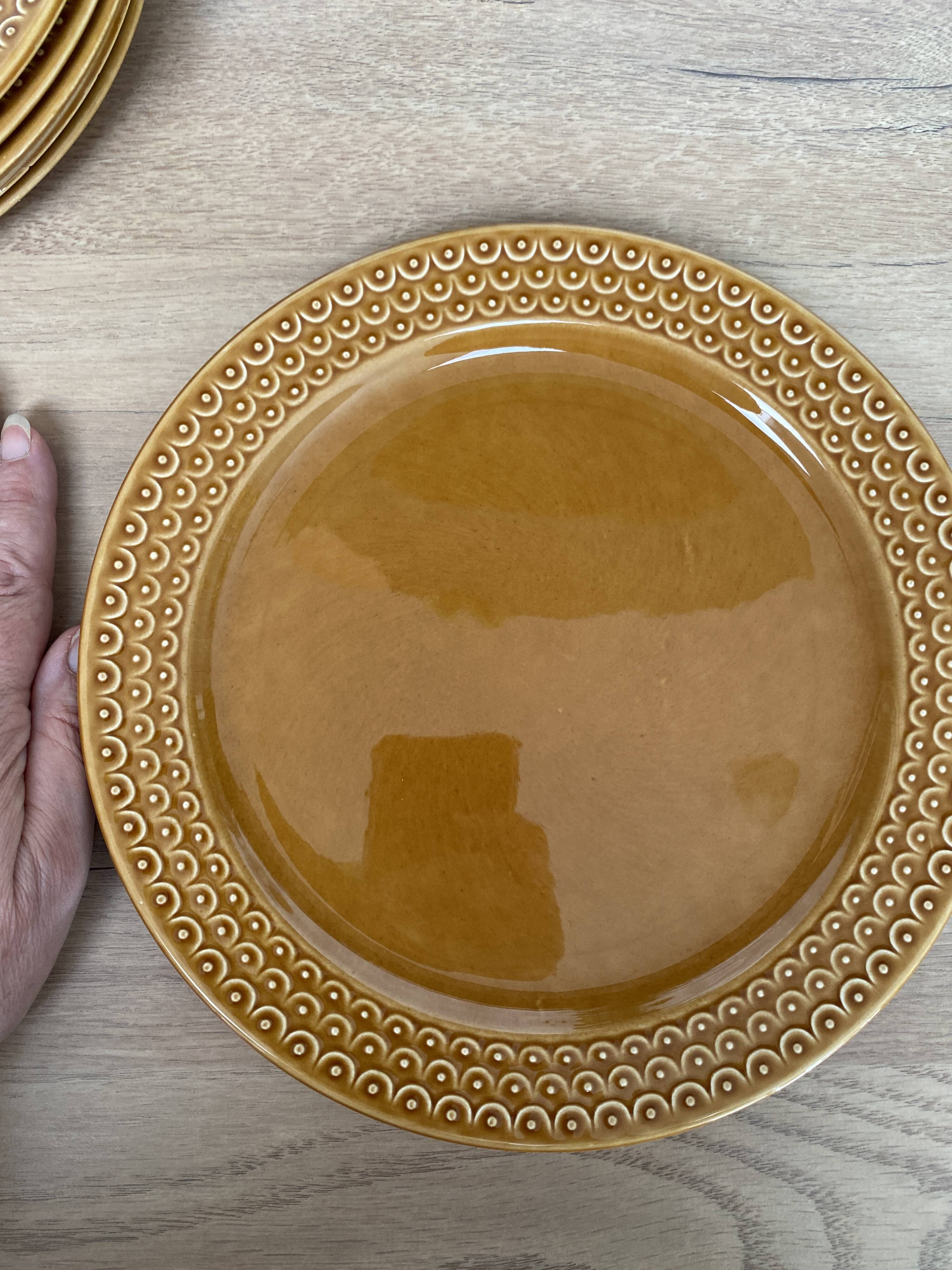 Set of 12 Pagnossin earthenware plates