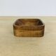 60s teak pocket emptier, square