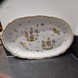 Plat ovale décor Moustier