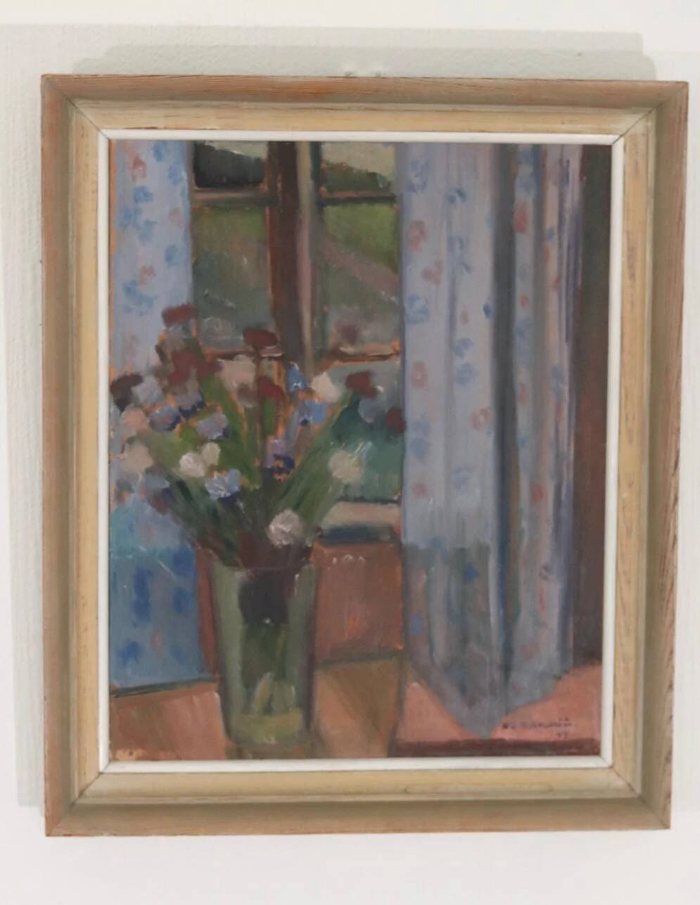 Original Swedish Oil on Panel – “Muted Scene” by Karl Erik Billeström