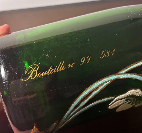 Bouteille de collection Émile Gallé champagne