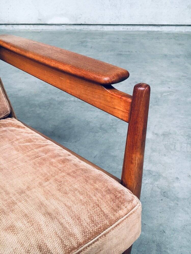 Set of Mid-Century Scandinavian Wingback Armchairs, Denmark, 1960s