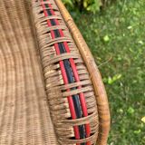 Vintage rattan armchair 1960