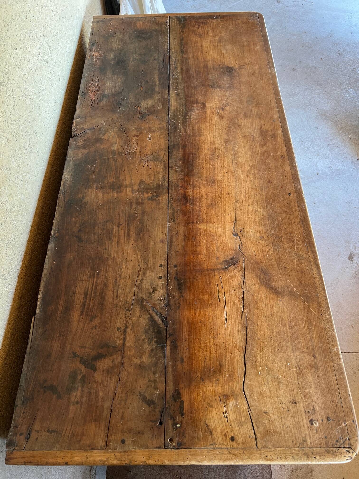 19th century Dauphinois sideboard in cherry wood, 2-part sideboard