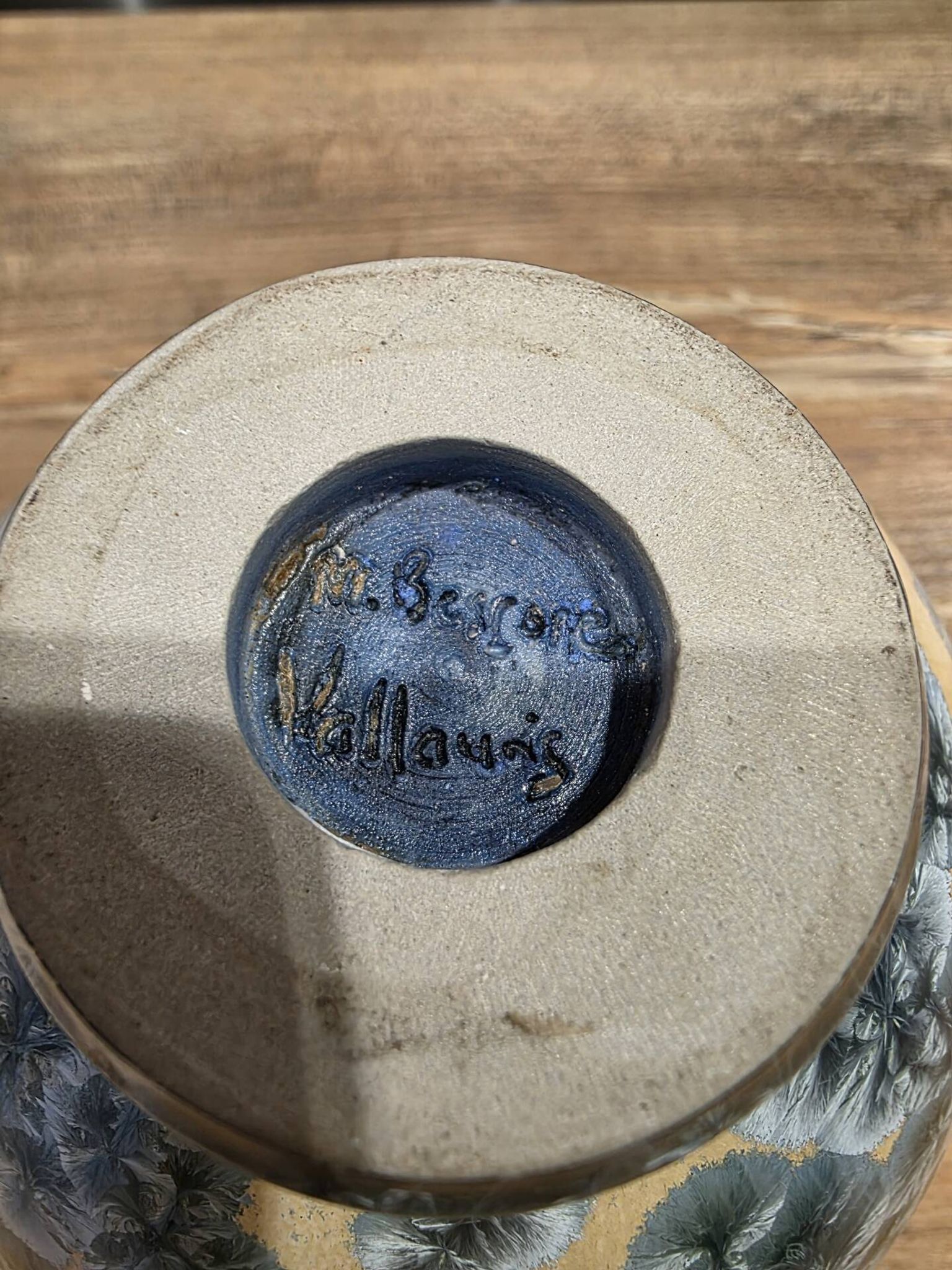 Marius Bessone round vase soliflore (Vallauris) RARE