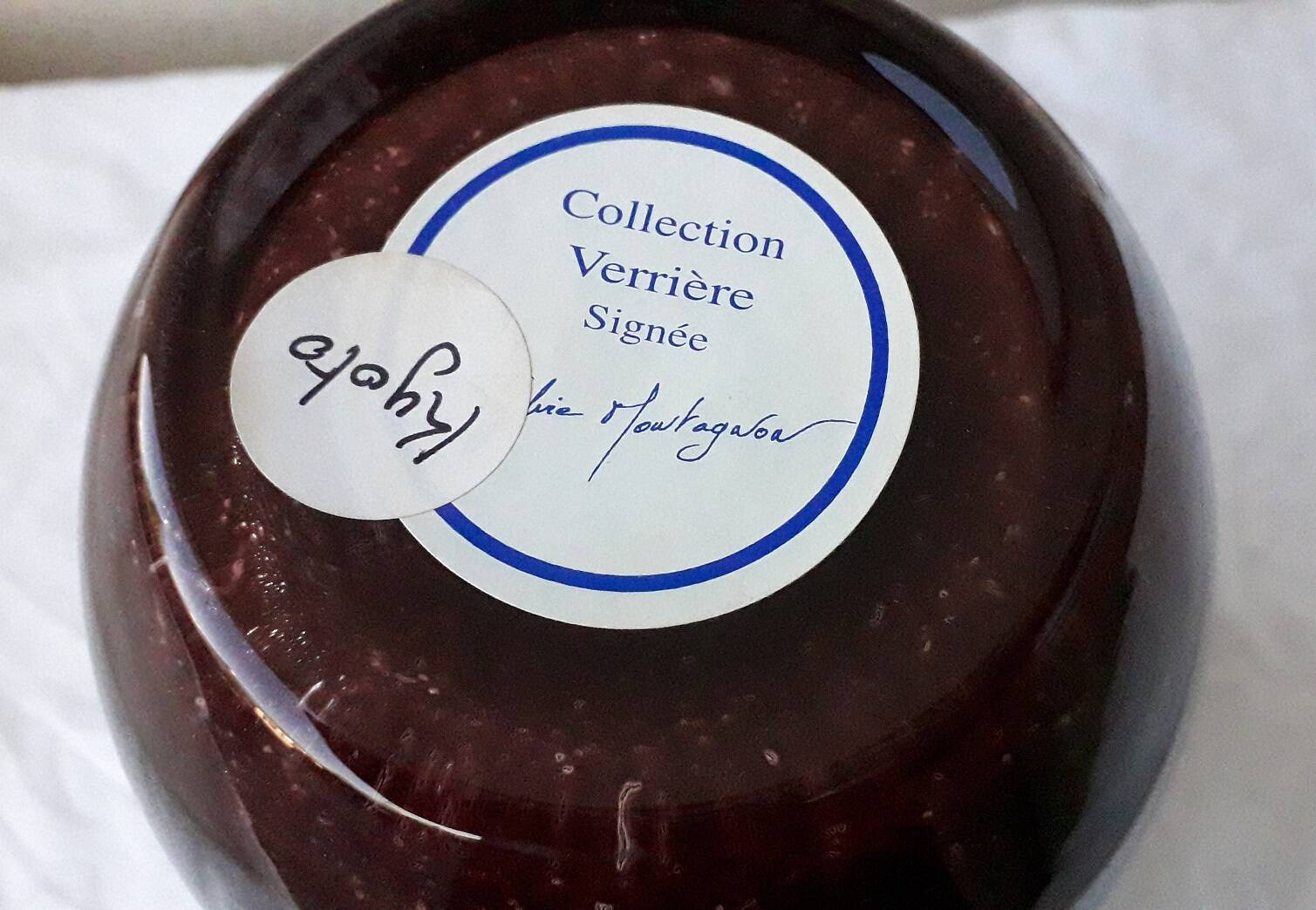 Montagnon glass vase