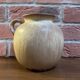 Vase ou pot brun-beige avec anse Scheurich 605-16, céramique ouest-allemande du milieu du siècle