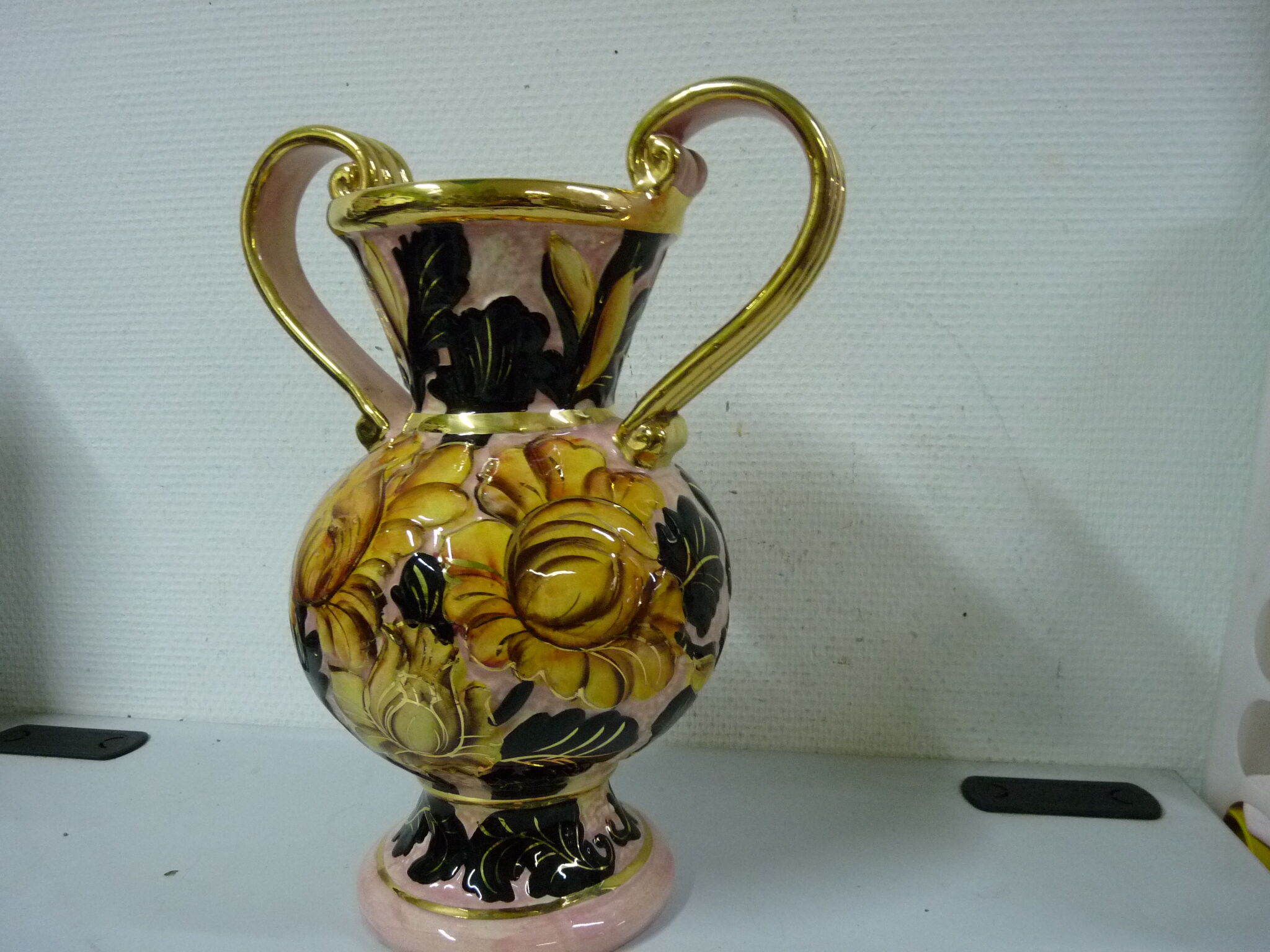 Vase amphora handles Vallauris