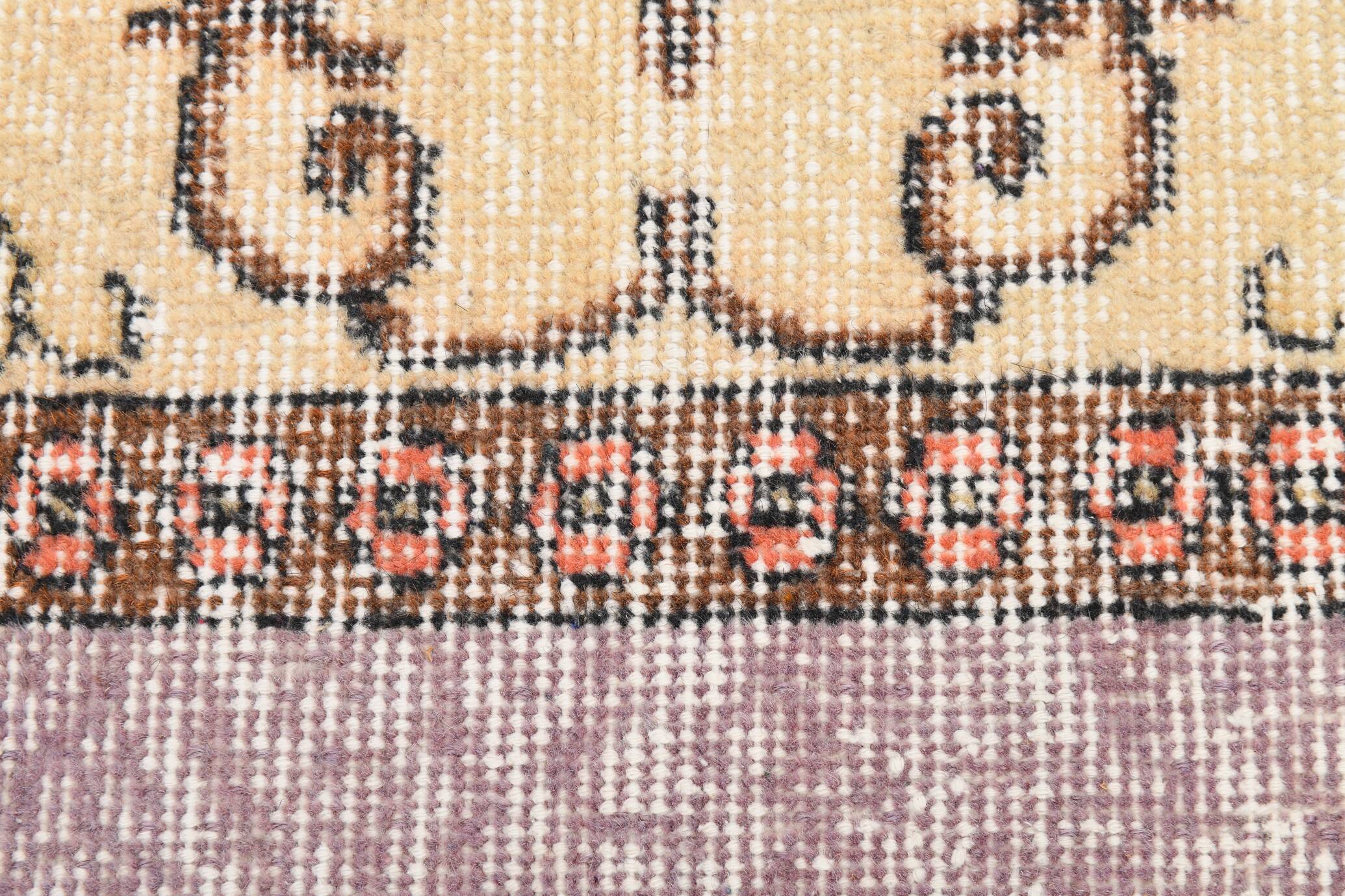Lilac & Beige Orientel Boho Vintage Persian Rug, 176x282 Cm