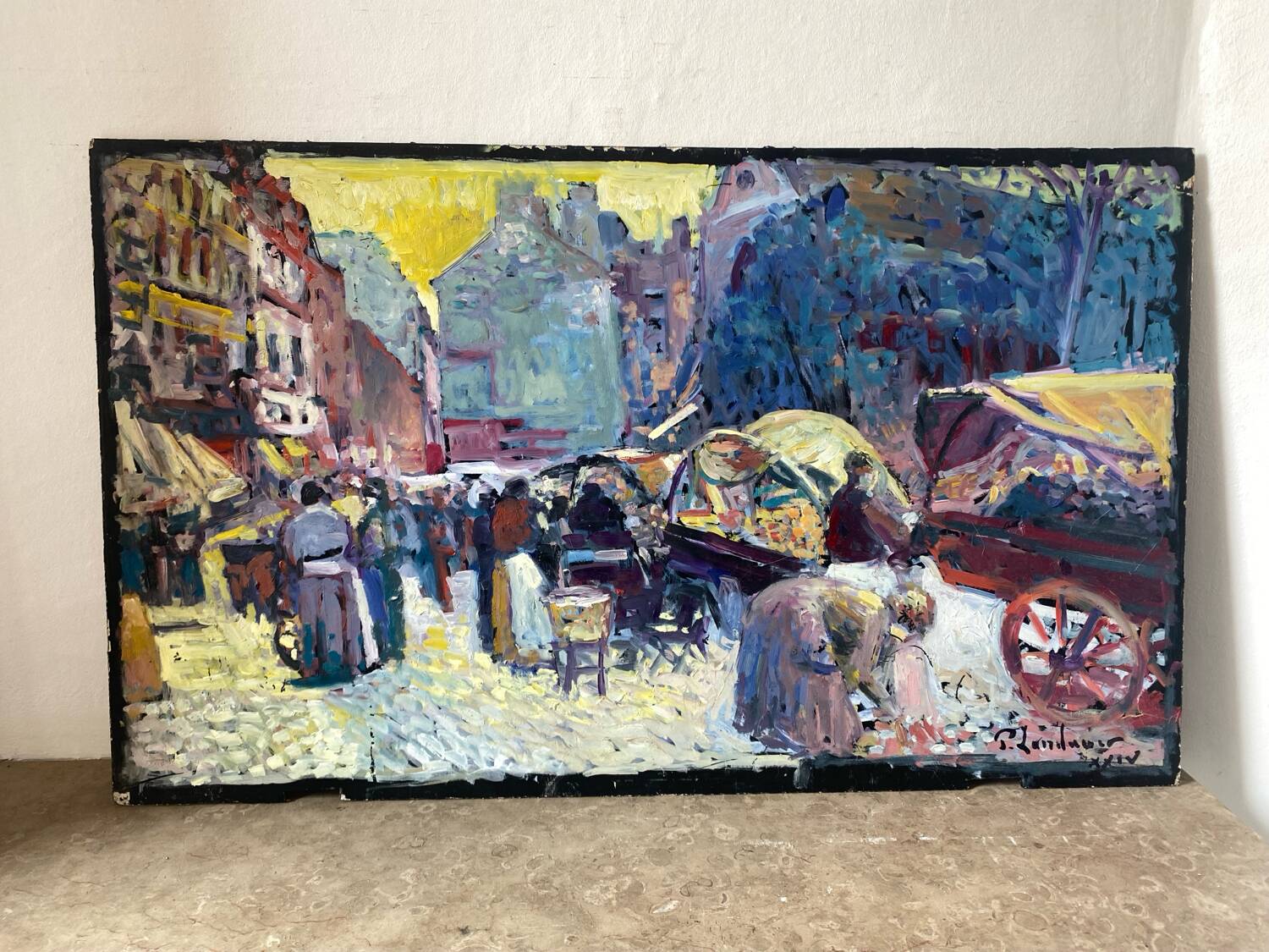 Jour de marché Parisien signé Landauer