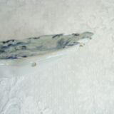 Assiette décorative Delft ancienne bleu et blanc avec motifs chinois