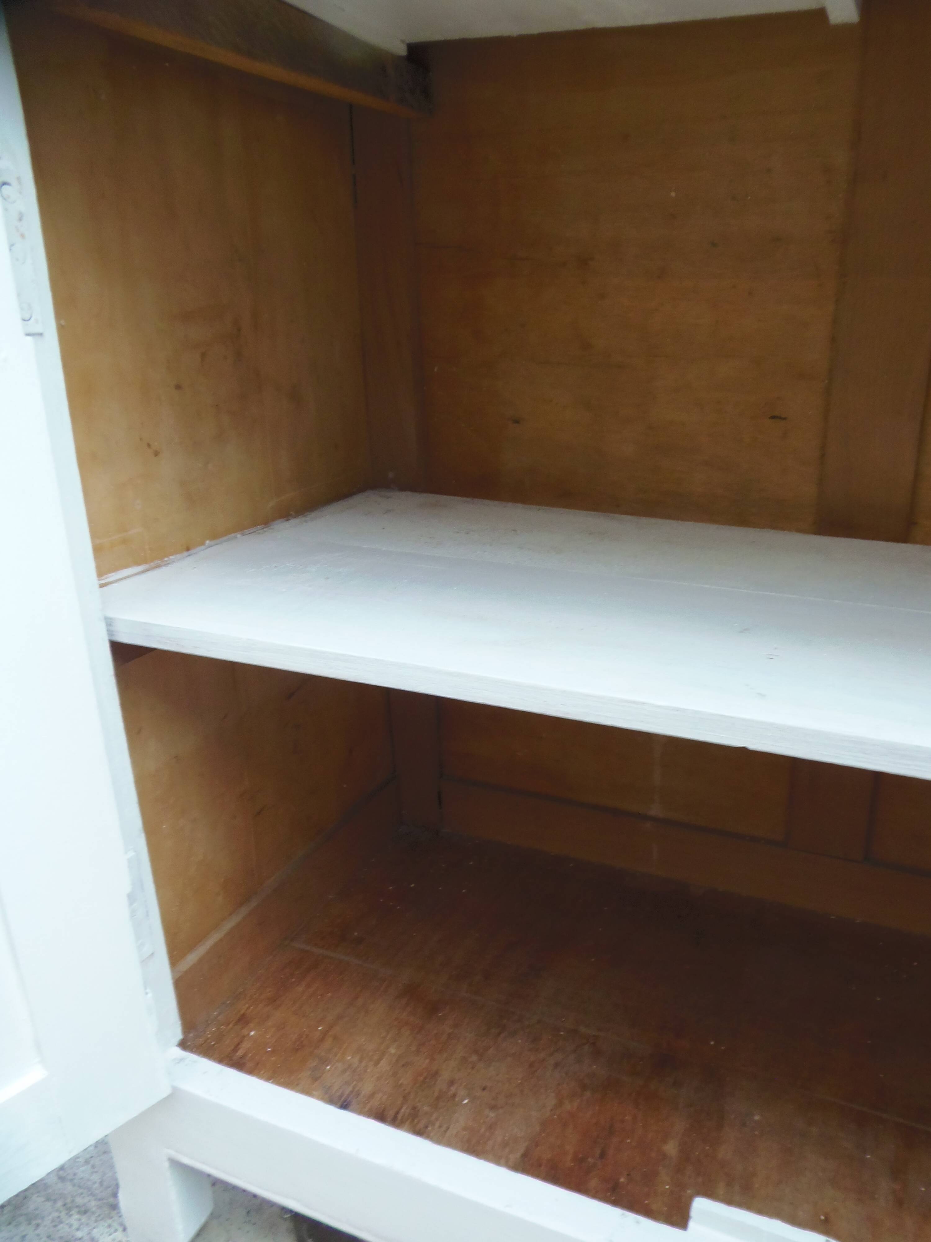 Vintage Parisian buffet re-enchanted in pearl grey, wooden top.