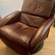 Fauteuil relax Jori des années 70 80 en cuir