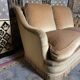 Gold velvet toad sofa