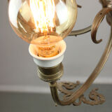 Art-deco brass chandelier, 1930s