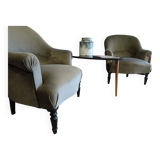 Paire de Fauteuils Crapaud