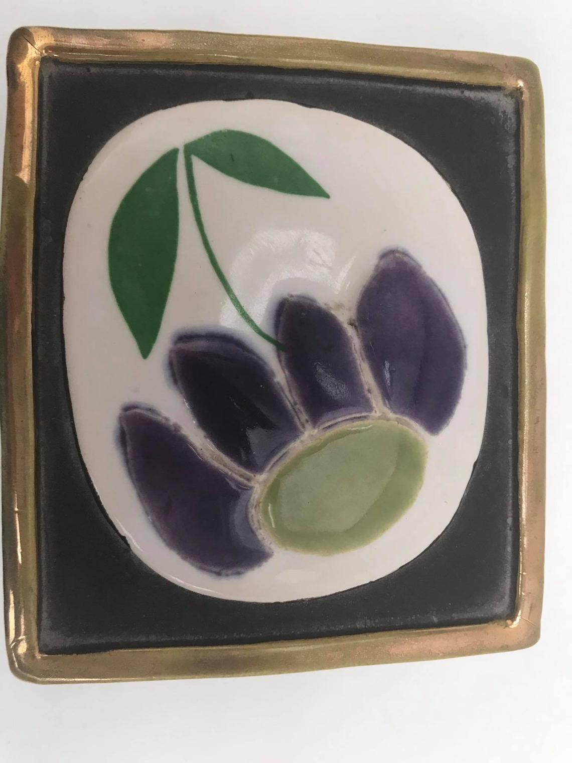 Ceramic box Mithé Espelt Vallauris France