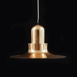 Scandinavian Modern Golden Pendant Lamp by PO Ström, 1970's