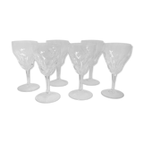 Set 6 crystal walking glasses