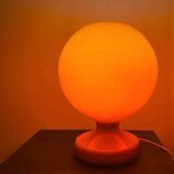 Opal glass desk lamp, Czechoslovakia