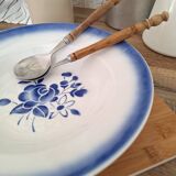 Blue Badonviller Art Deco Deep Dish