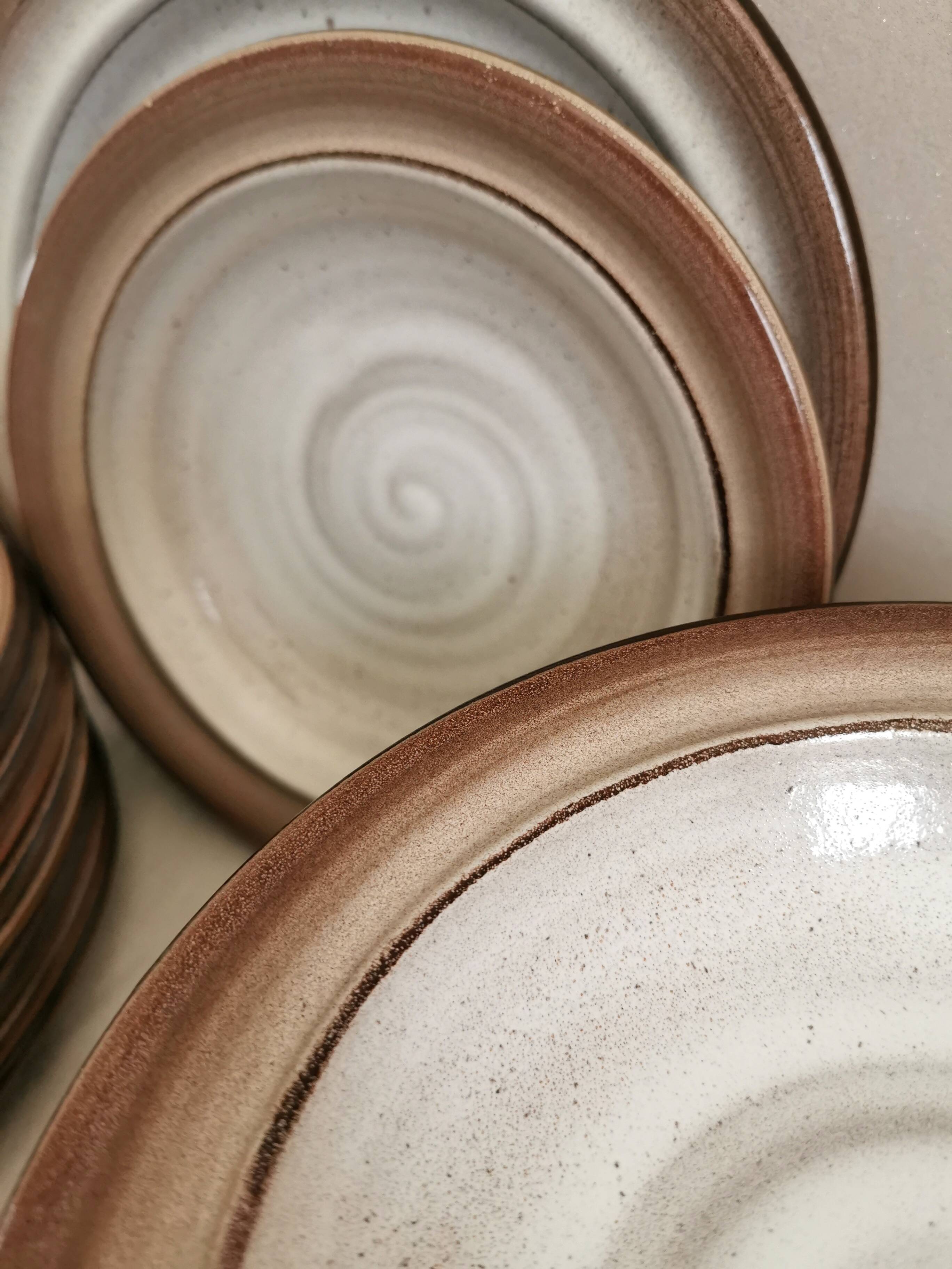 Niderviller Fonteneige service 10 flat plates 10 soup plates