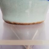 Vase celadon enamel white and blue chinese porcelain 19th