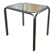 Coffee table, chrome and glass side table