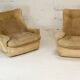 Pair of armchairs by michel cadestin, airborne edition, fiberglass and beige velvet, circa 1970