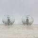 Pair of Nachtmann Leuchten design sphere crystal table lamps, 1970s