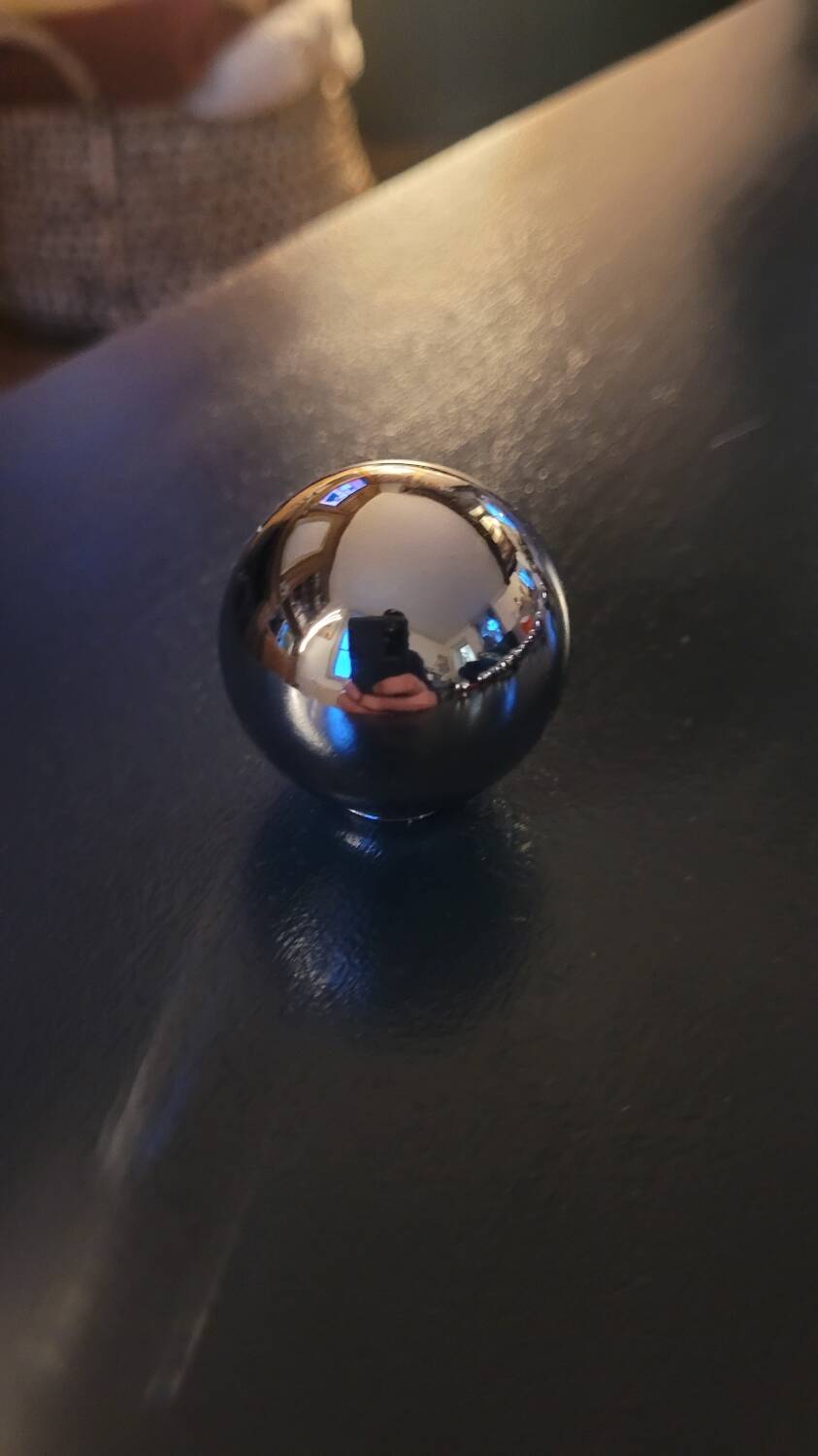 4 chrome-plated brass ball buttons 30mm